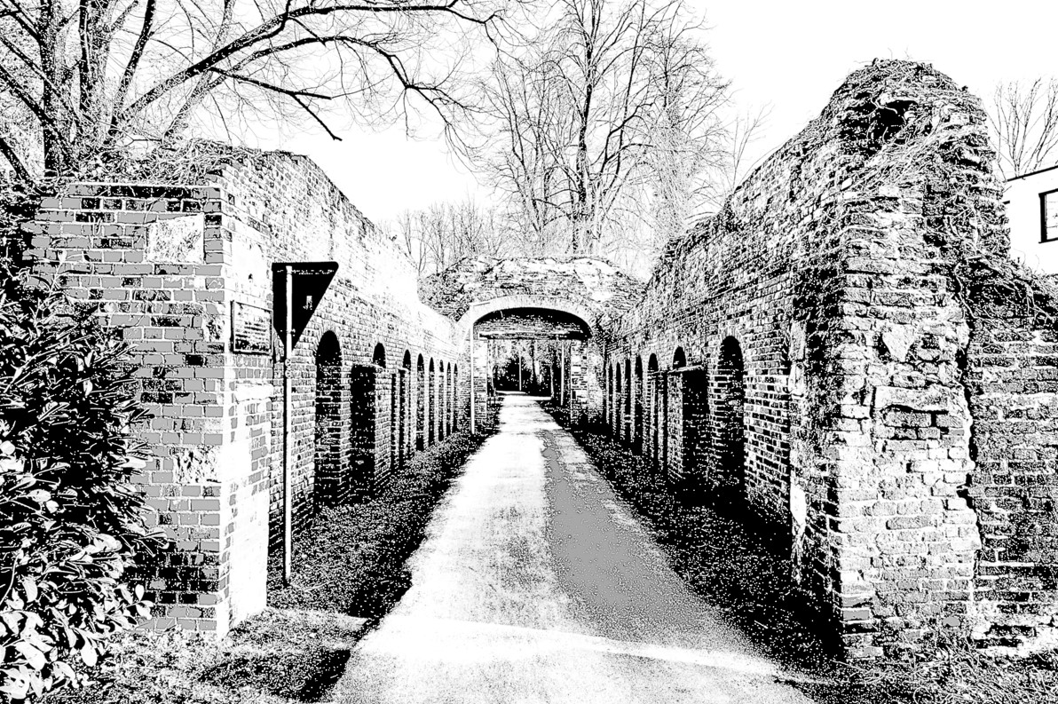 Torhausruine der Citadelle Ludgerusburg im Coesfelder Stadtpark